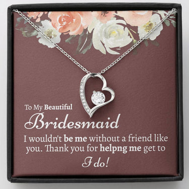 Bridesmaid Forever Love Necklace - Love You This Much
